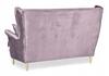 Sofa kanapa uszak Ari skandynawska nie rozkładana Family Meble liliowy róż