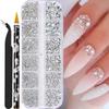 Multicolor Resin Rhinestone Kit DIY Decoration Glitter Finish Flatback Gems 3D Diamond Art Diamond Art for Glasses Decoration