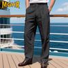 MGHR Men's Fashion Casual Solid Color Print Pants & Capris