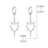 Openwork Thorn Heart Stainless Steel Couple Earrings - Men's & Women's High-End Style