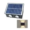 Warm/White/RGB Lights Solar Wall Lamp IP65 Waterproof Automatic Outdoor Lighting  Courtyard