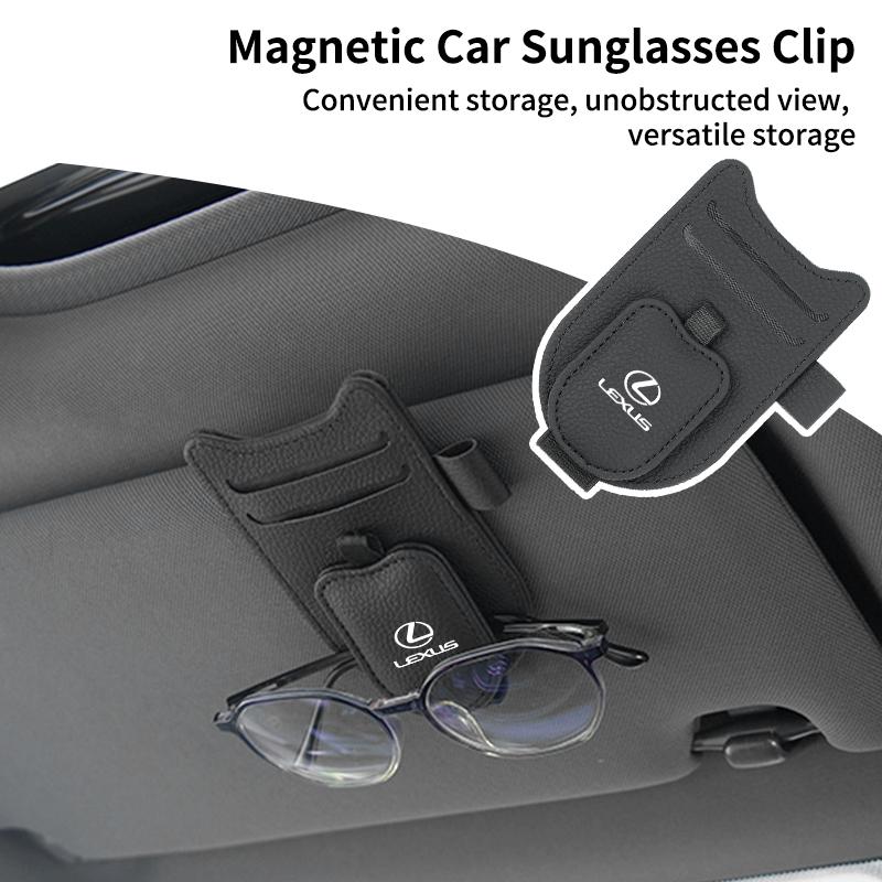 Car Sun Visor Organizer Sunglass Holder Glasses Clip Accessories For Lexus UX250h RX450h CT200h RX400h NX300h RX350 RX300 GX470