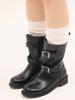 Florida Studio Yorke Double Buckle Engineer Middle Worker Boots Fl0926