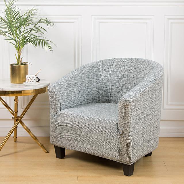 Stretch Single Seat Sofa Covers For Living Room Elastic Tub Club Seating Slipcover Cover Armchair Couch Case Furniture Protector for Home