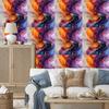 Ink Red and Purple Wallpaper for Living Room and Bedroom 50x1000
