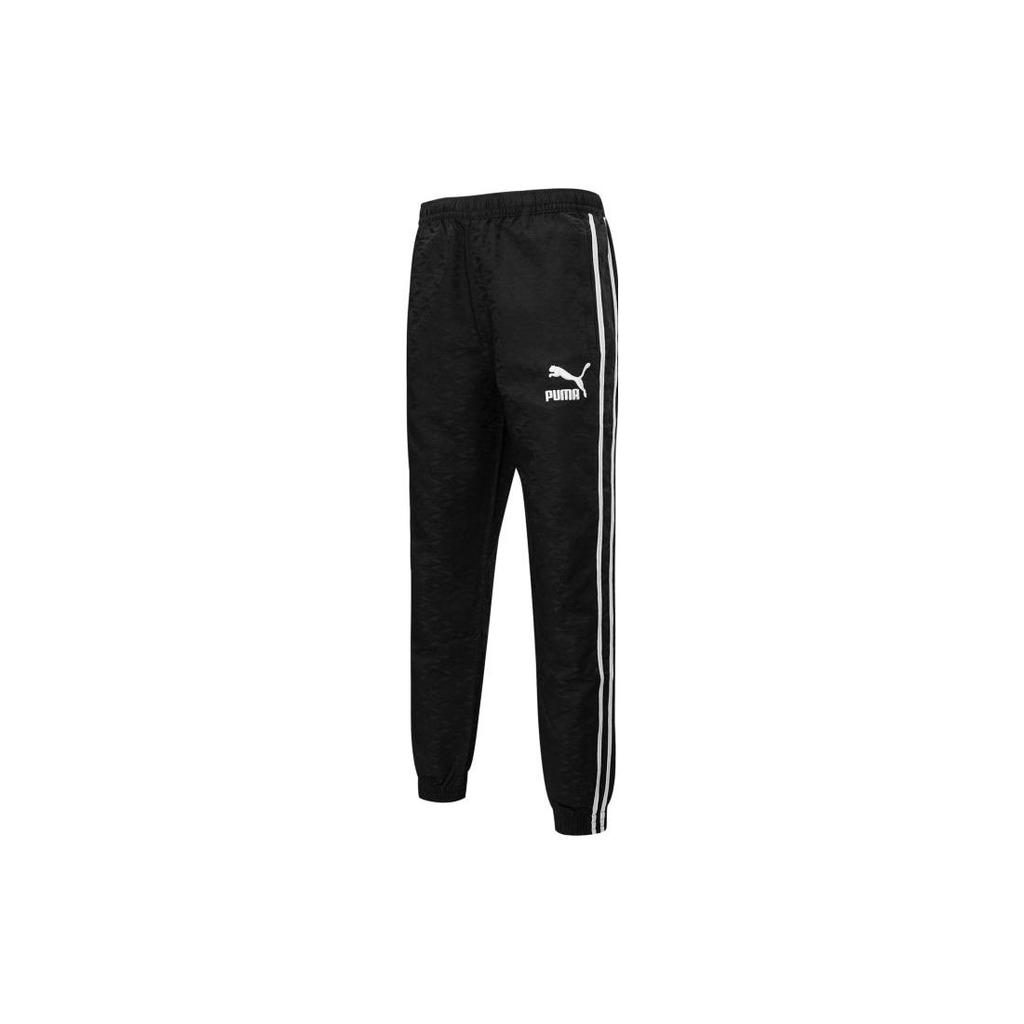 Puma Players' Lounge Series Casual Pants Men's Black Moderate Cuffed Pants 535805-01