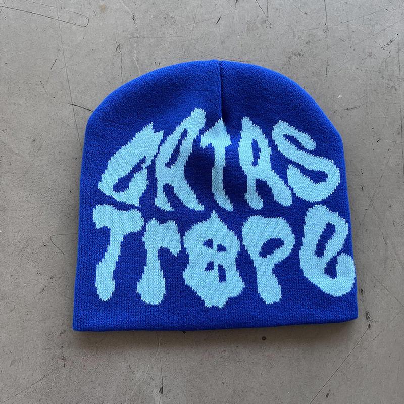 Letter Print Design Knit Hat For Cold Seasons Casual Wear Unisex Fashion