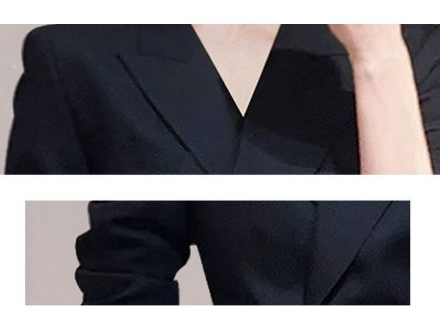 Elegant Spring Women's Slimming Suit Set: Mature Style Two-Piece Formal Wear