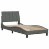 VidaXL Bed Frames Without Mattress Dark Grey 90x200 Cm Fabric, Bed, Slatted Base, Fabric Bed, Bedroom Furniture, Bed 3310434