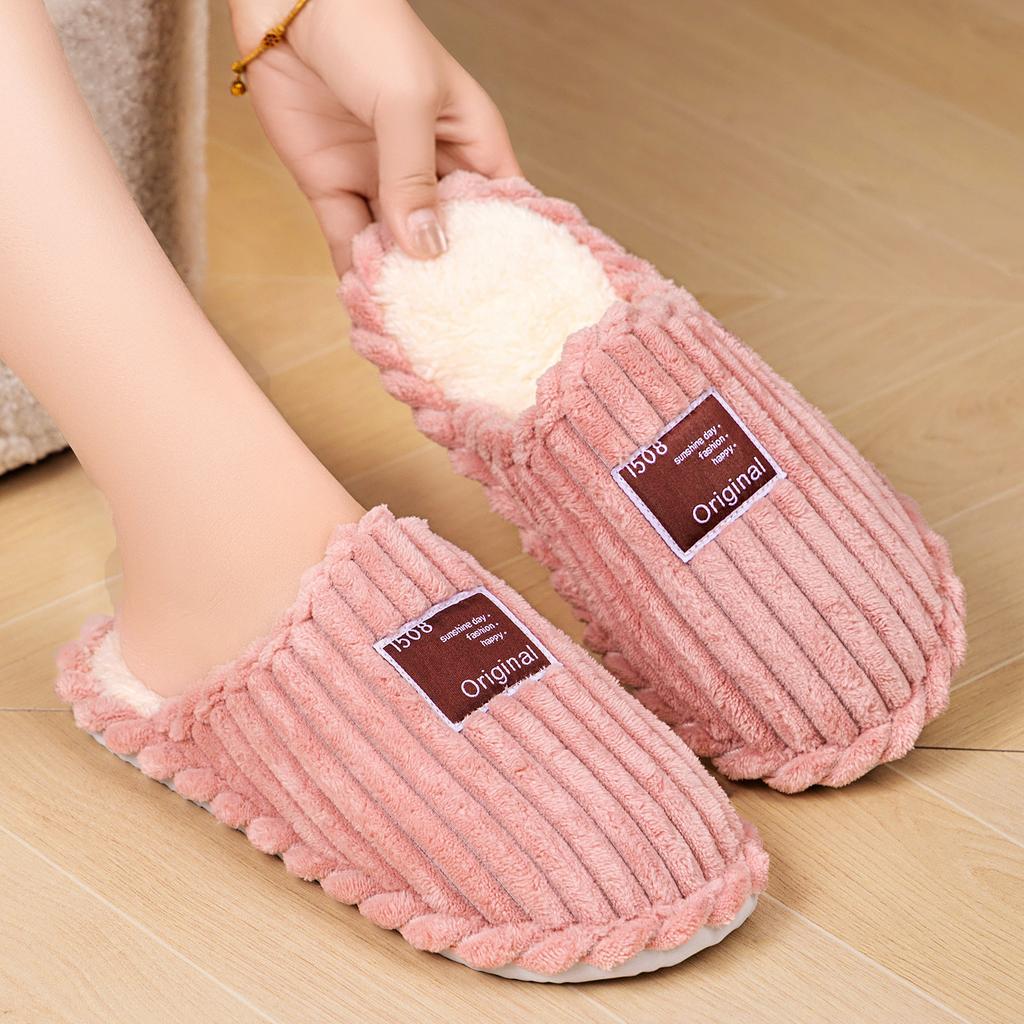 Women's Winter Home Semi-mopping Cotton Slippers
