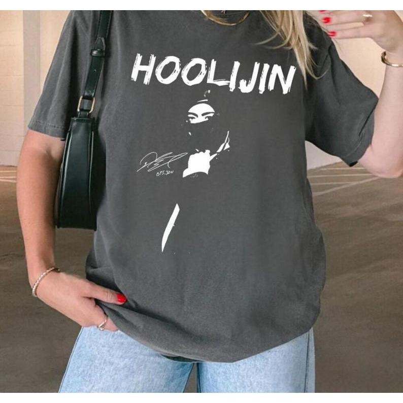 2026 Summer Fashion Trendy Hoolijin Meme Shirt, BTS Arirang, Hooligan Jin Meme Tee, Funny Hip Hop Streetwear Unisex Cotton T-shirt