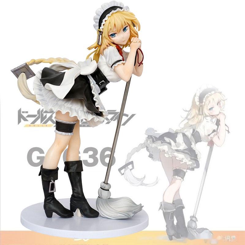 Adorable Pvc Girl's Frontline Gr G36 Maid Figure 22cm Height Collectible Anime Doll