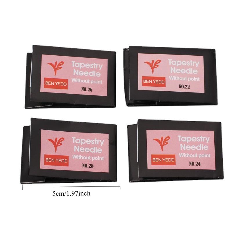 

Инструменты для вышивания и нитки, иглы для вышивания крестом с тупым концом №. 22, нет. 24, Нет. 26, упаковка из 25 штук. No. 28