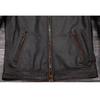 Chinese Size Genuine Cowhide Leather Men Leather Jacket  Jackets Hand Edged Coat Men Leather Jacket Autumn
