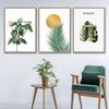 Boho Monstera Bamboo Leaf Sun Abstract Wall Art Canvas Painting Nordic Posters And Prints Pictures For Living Room Home Decor