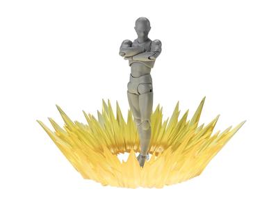 TAMASHII NATIONS Tamashii EFFECT SHOCK IMPACT Yellow for 140mm Effect Parts for Figures Ver. S.H.Figuarts Approx. PVC&ABS