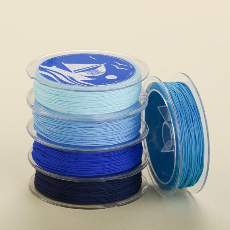 Blue Jade Thread Set: Beading and Bracelet Weaving Cord for Handmade Jewelry