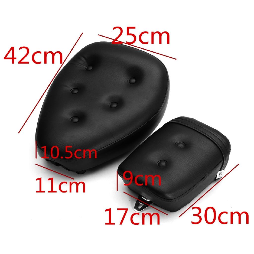 

Черные водонепроницаемые передние и задние сиденья из искусственной кожи для Yamaha Virago XV250 1988-2013 2009 2010, задние сиденья