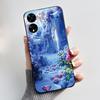 Hülle für TCL 505 Hülle T509K T5094 Ästhetisch Mode Niedliche Katze Cartoon Weiches Silikon Rückseite Schwarzes TPU Schutzhülle für Handy