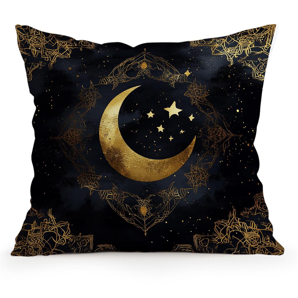Stars Moon Ramadan Pillowcase Printed Polyester 40/45/50Cm Throw Pillowcover Decorative Sofa Cushion Pillowslip Home Decor