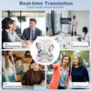 Kabellose Ohrhörer Echtzeit-KI-Übersetzung Ohrhörer 144 Sprachen Übersetzer Kopfhörer, KI Kabellose Bluetooth 5.4 Kopfhörer Übersetzungs-Headsets
