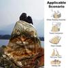 1pc cat flowers blanket Lightweight Flannel Throw for Sofa Bed Travel Camping Livingroom Office Couch Chair