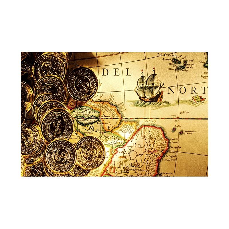 

Wall Hanging Tapestry,Study,Geographical,Tourism/Education Tool,Room Decor,Retro Decorative Map 594*420mm