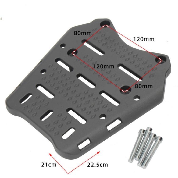 Universal Scooters Rear Rack Aluminum Top Box Base Plate Rear Luggage Support Platform Simple Installation for PCX160