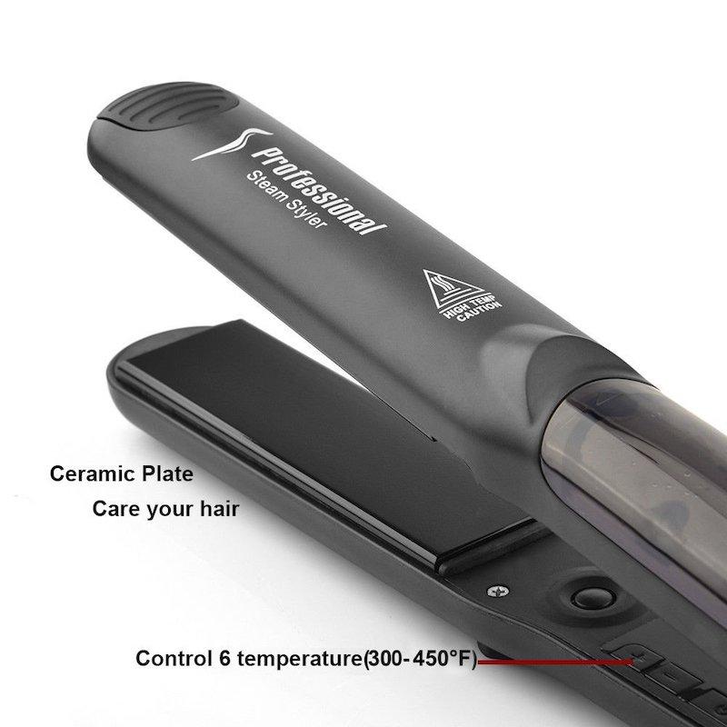 Professional Digital Lcd Display Steam Flat Irons for Hair Beauty and Curling Iron Straightener Planchas De Cabello