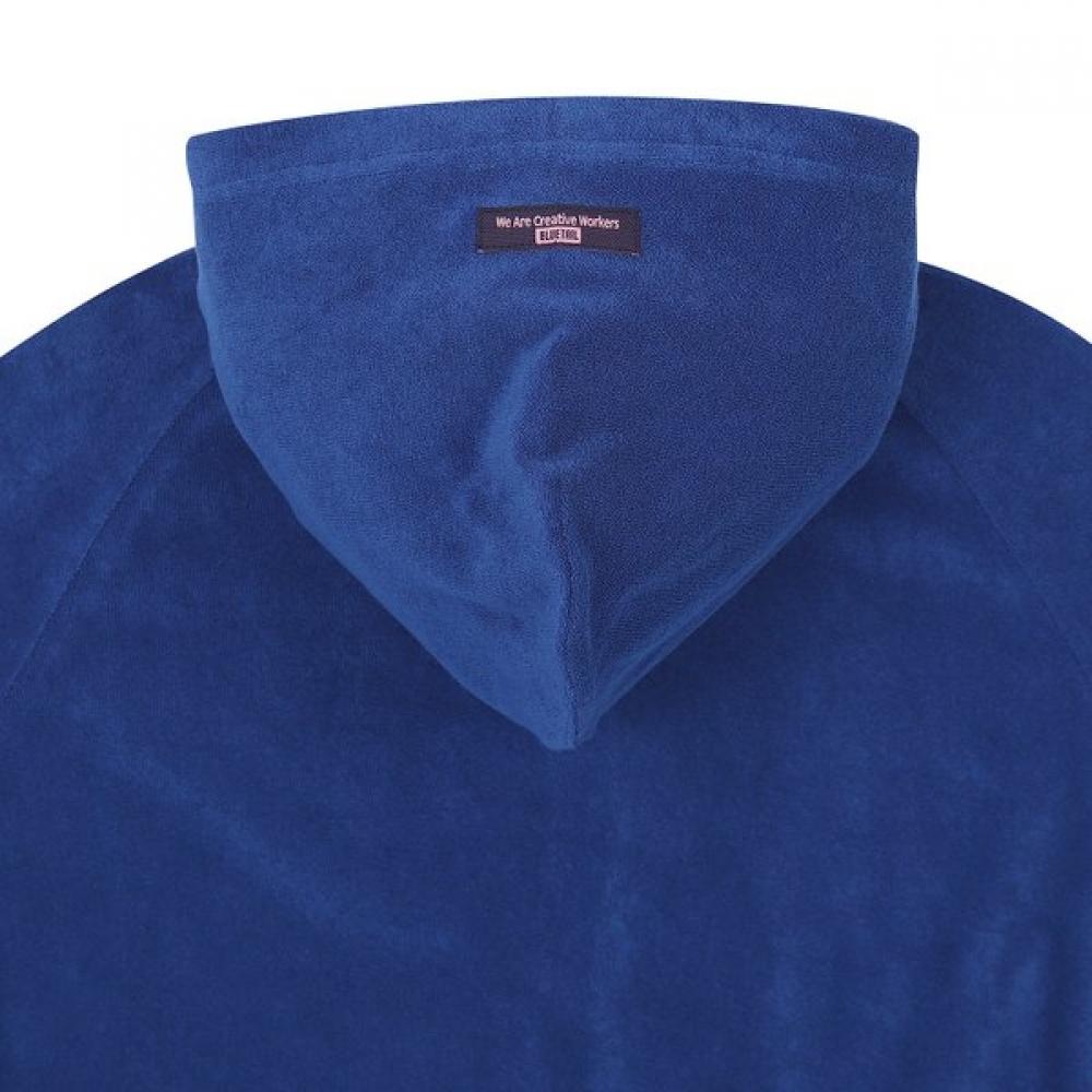 Bluetail Blue Terry Crop Hoodie Azb2jp03bu