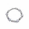 High-End Floral Zirconia Flower Clasp Bracelet - Elegant, Unique Design for Women