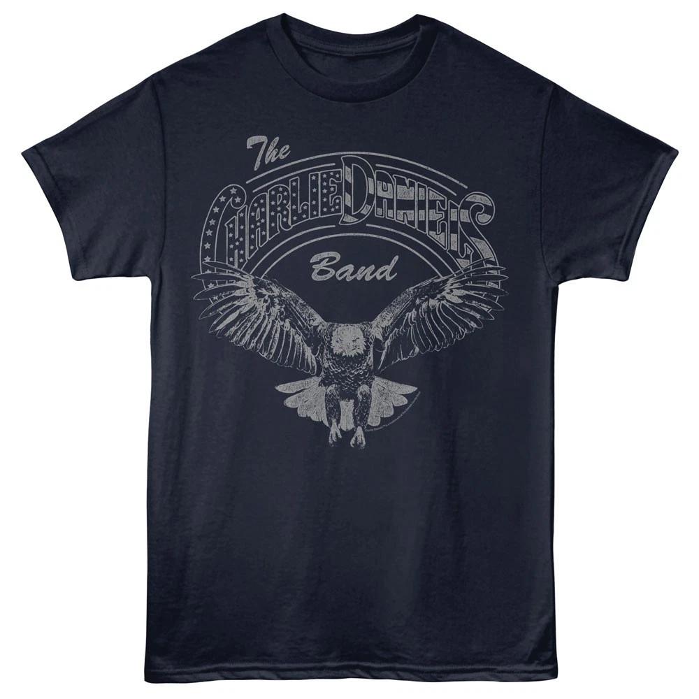 The Charlie Daniels Band Logo Stars Stripes & American Eagle Men s T Shirt S