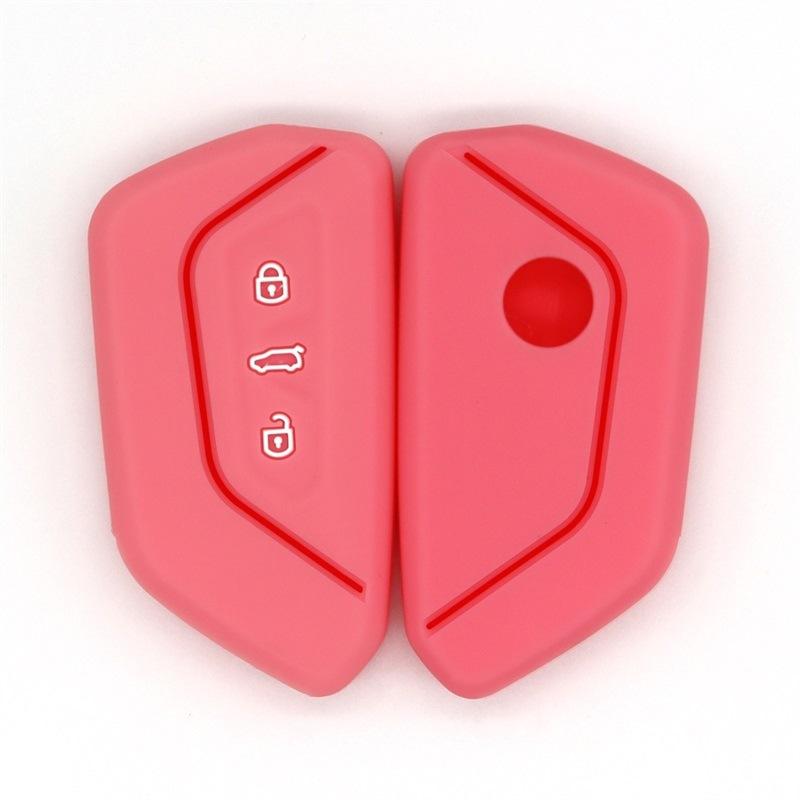 Suitable for Volkswagen's new Golf 8 Volkswagen ID3ID4XID6X smart 3-button multi-color silicone key protective cover
