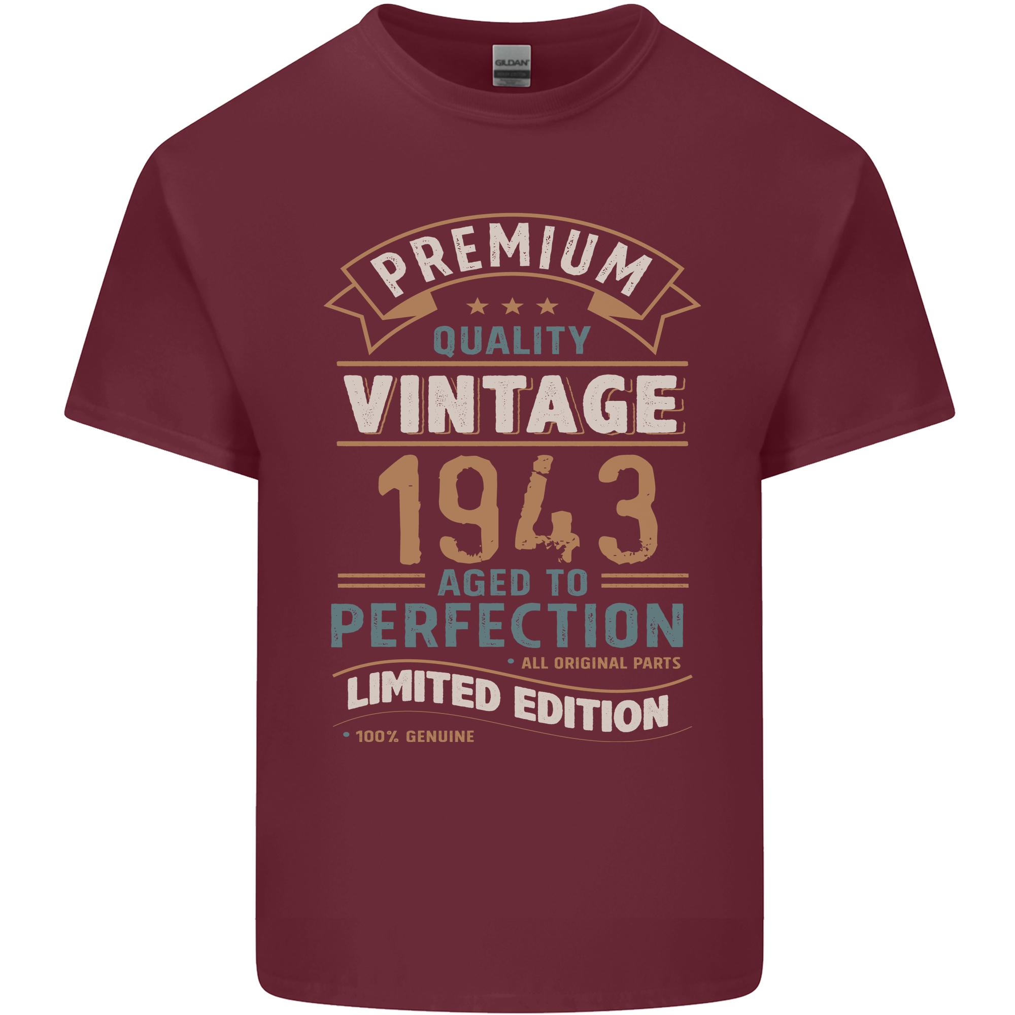 Premium Vintage 83rd Birthday 1943 Unisexs Light Cotton TShirt S