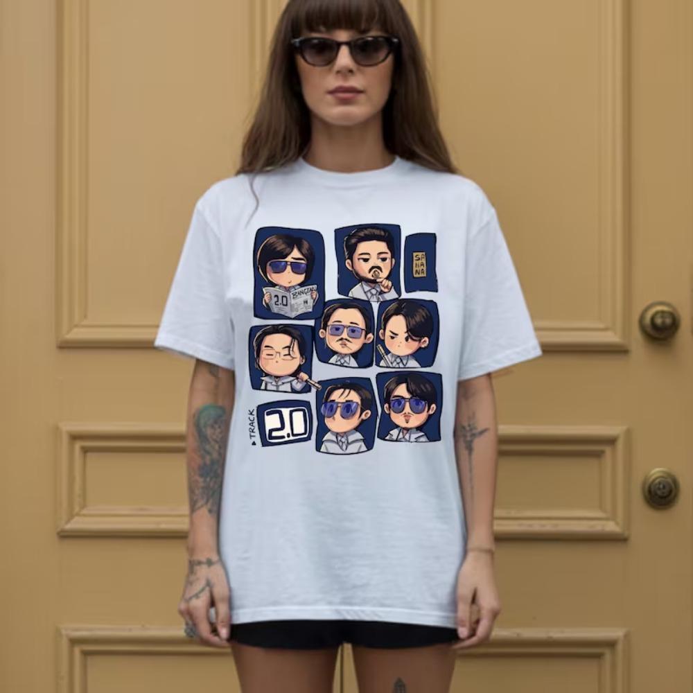 Summer Boy Band Q Version Character Men T-shirt Cotton Unisex  High-Quality Comfortable