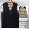 New 90% Goose Down V-Neck Men's Winter Vest - Lightweight & Warm