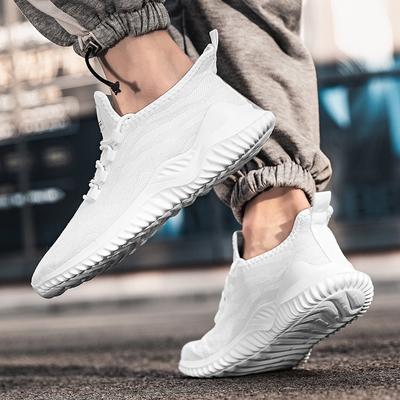 Baskets Chaussures de Course Homme Légères Sport Classique Mesh Respirant Chaussures Décontractées Mode Chaussures Antidérapantes pour Homme