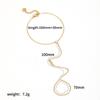 New Stainless Steel Boho Zircon Bracelet Waterproof Gold Metal Finger Bracelet Simple Design Charm Hand Chain Gifts