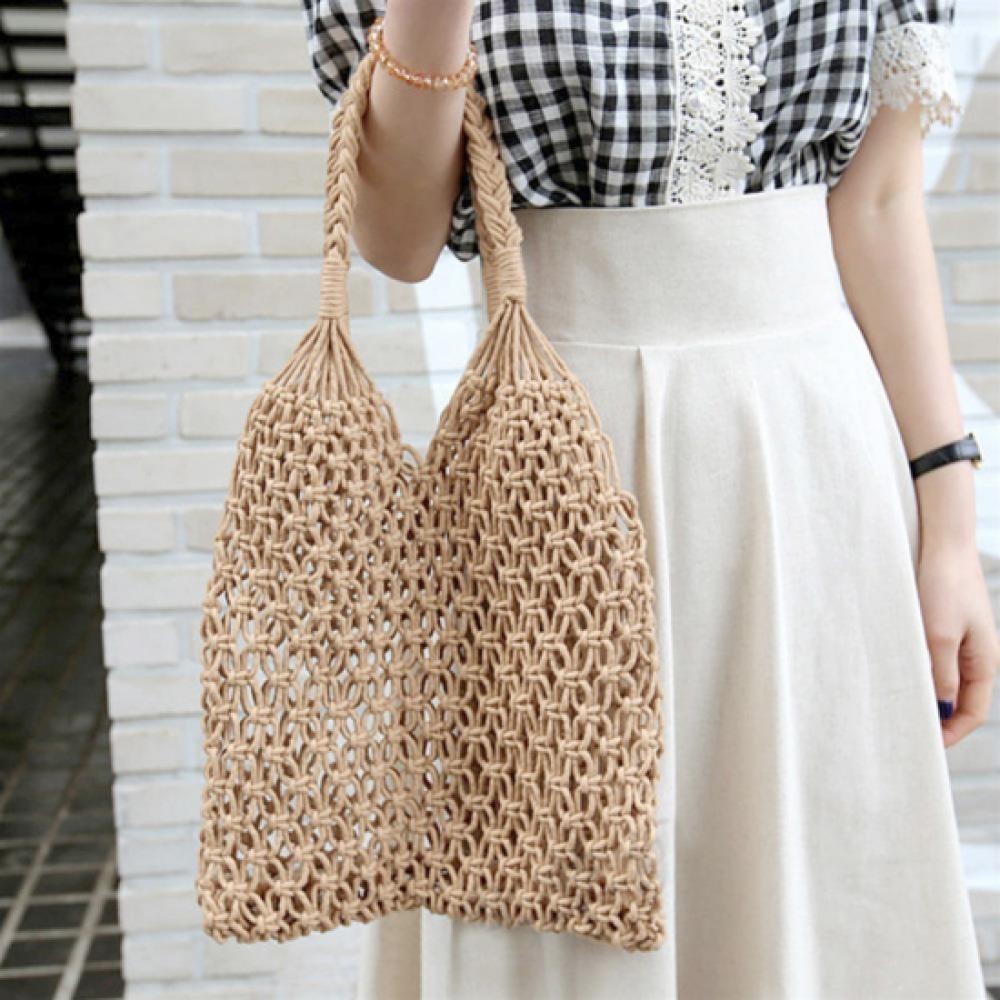 New Arrivals Open Run Women Summer Outing Knit Bag
