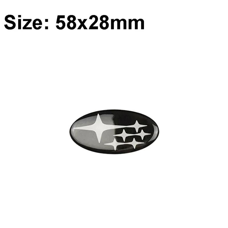 58x28mm Epoxy Car Steering Wheel Center Emblem Sticker for Subaru XV Forester Impreza Tribeca STI WRX BRZ Legacy Accessories ysi8