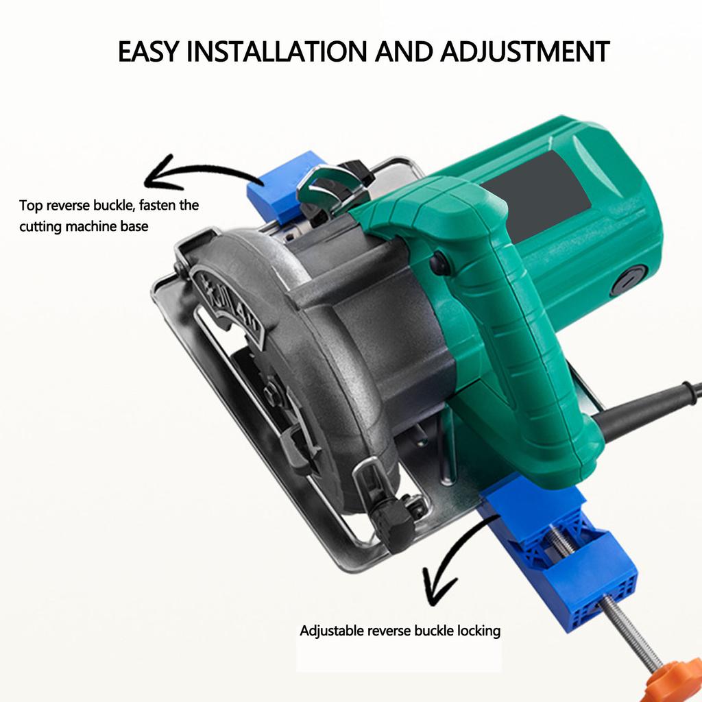 Adjustable Cutting Machine Base Guide Woodworking Locating Fixing Clamp for 4 Inch Dust Cutter and 5-6 Inch Engraver