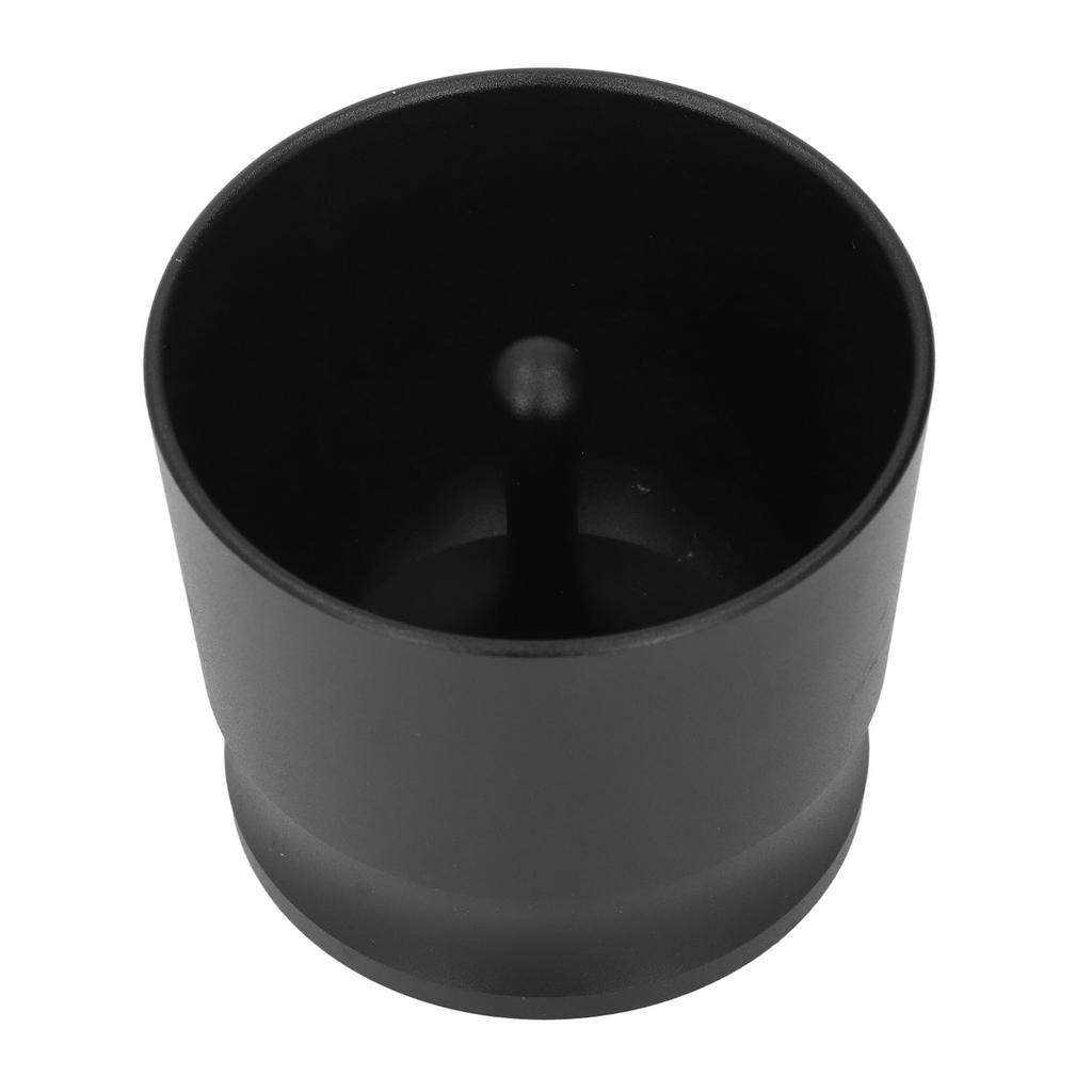 Coffee Powder Picker Aluminum Alloy Ergonomic Coffee Powder Receiver for 51mm 53mm 58mm Portafilter Black