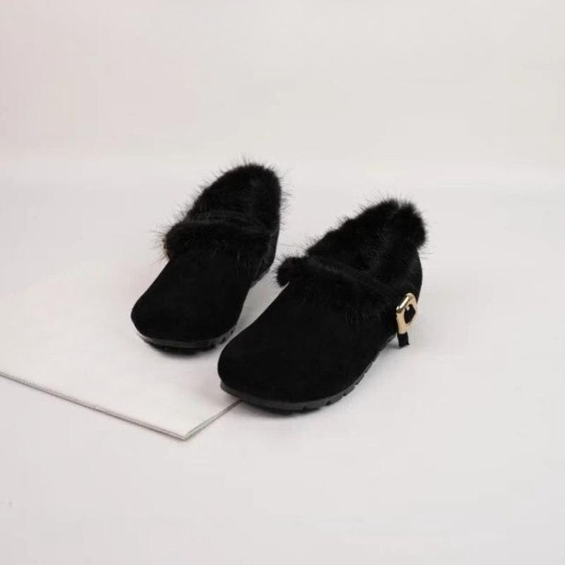 Новое поступление женских утепленных слипонов в ретро-стиле 35 чёрный