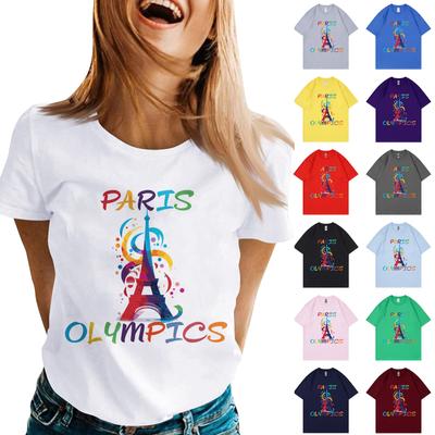 Unisex T-Shirt Lässiges Lockeres Oberteil Bequemes Rundhals-T-Shirt