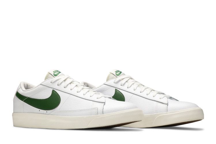 Men's Sneakers Nike Blazer Low Leather White Forest Green White/Sail-Forest Green