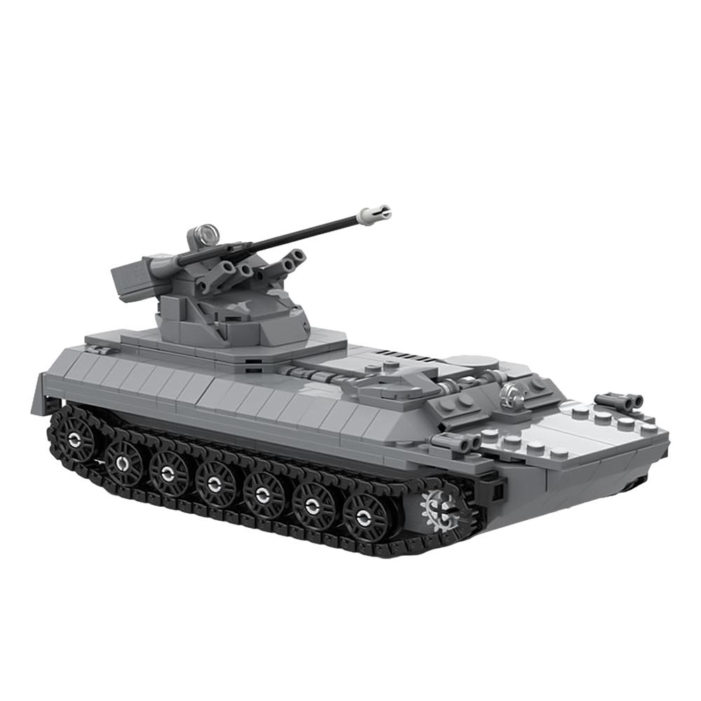 Gobricks MOC Seria Czołgów Wojskowych MT LB 6MB IFV Zestaw Klocków Budowlanych SKOT-2AP Wieżyczka PKT Karabin Maszynowy Model z Klocków Zabawki Prezent