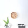 KATOMOKU muku clock 2, natural, km-45NARC, wall clock with continuous second hand, 30.6cm diameter (radio-controlled clock)