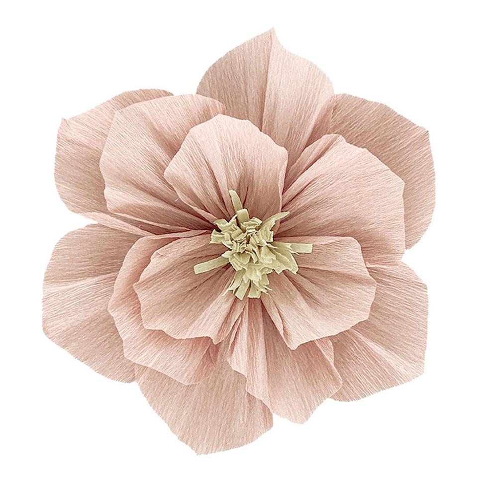

Elegant Festive Decoration with Pleated Flowers Background Beautifully Crafted Three Dimensional Paper Flowers for Events 20cm світло-рожевий колір