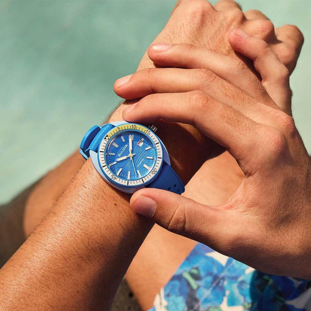 Bulova Archive Series Snorkel Blue Tang 41mm Men’s Watch 98B445