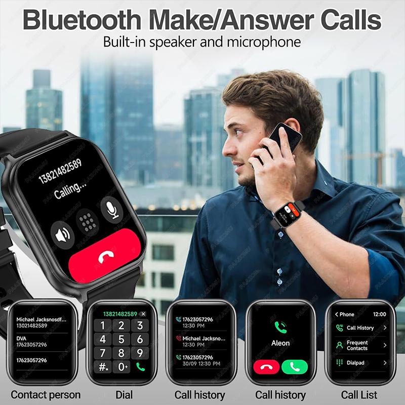 Brand new neutral sports smartwatch, collocation 700mAh large capacity battery, Bluetooth call, fitness tracker, Health monitor